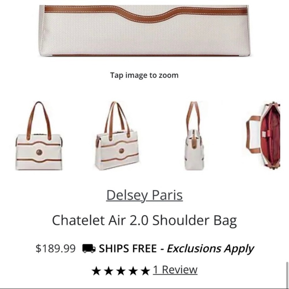 NWOT Delsey Paris Shoulder Bag
